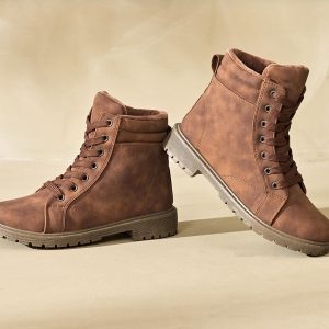 Brown Suede Ankle Boots