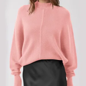 Peach Ribbed Sweater